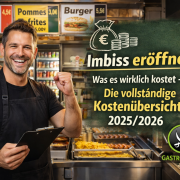 Vollständige Kostenaufstellung Imbiss eröffnen Deutschland 2025; foodtruck-vs-imbisslokal-kosten.jpg | Alt: Vergleich Foodtruck vs. festes Imbisslokal Kosten. Imbiss eröffnen Kosten.
